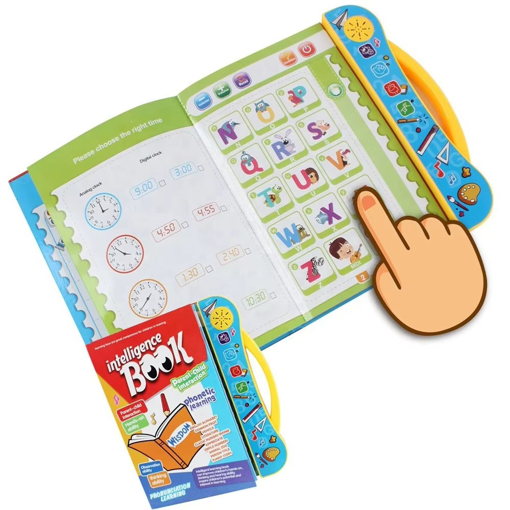 English Learning E-Book for Kids | Interactive Sound Book with Letters Numbers Words & Activities | Educational Talking Book for Toddlers