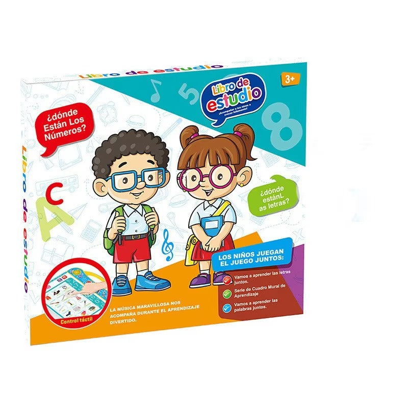 English Learning E-Book for Kids | Interactive Sound Book with Letters Numbers Words & Activities | Educational Talking Book for Toddlers