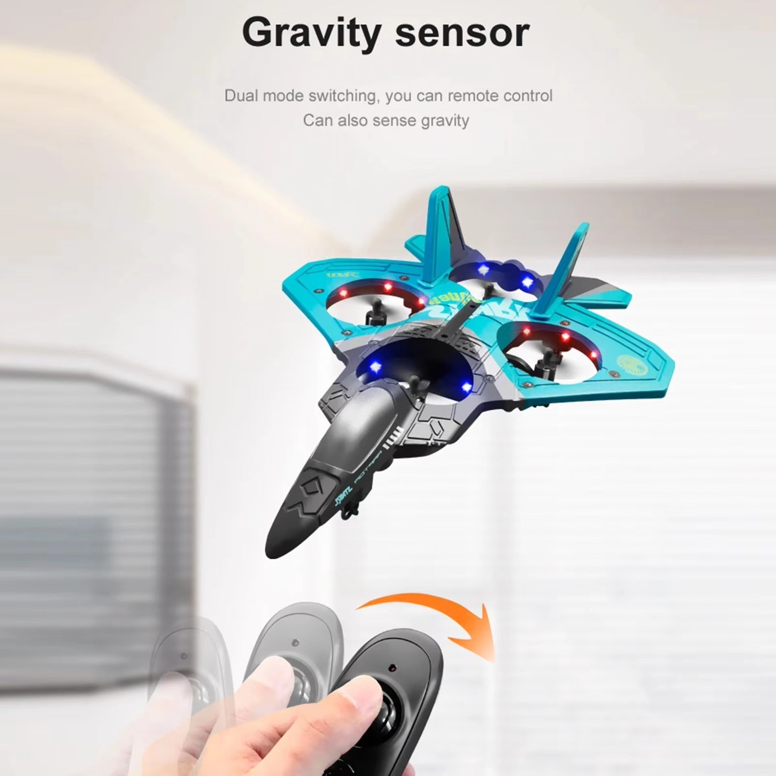 RC Fighter Plane Toy | Remote Control Jet Airplane with Lights and Sound | Durable Foam Glider for Kids Outdoor Fun