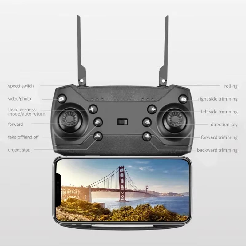 E88 Pro Drone with HD Camera WiFi FPV and Foldable Design