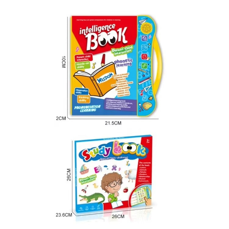 English Learning E-Book for Kids | Interactive Sound Book with Letters Numbers Words & Activities | Educational Talking Book for Toddlers