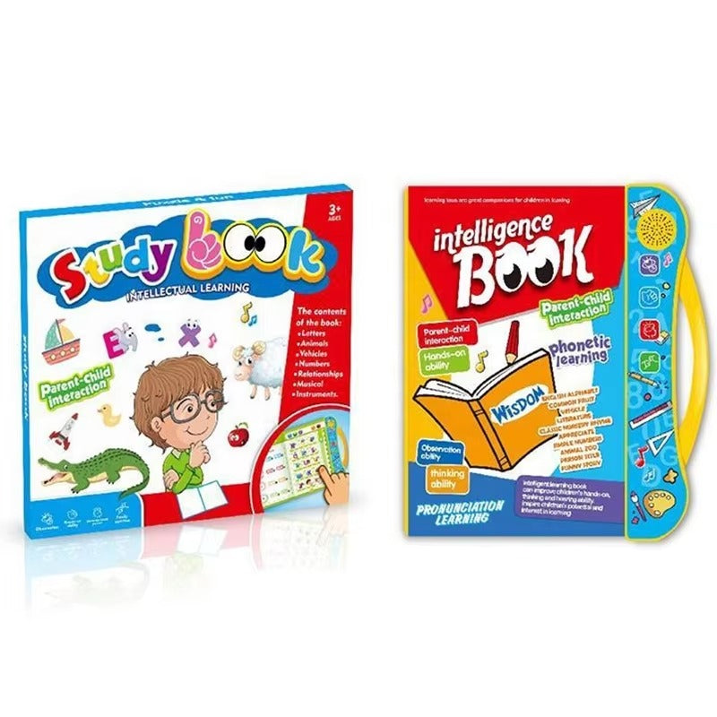 English Learning E-Book for Kids | Interactive Sound Book with Letters Numbers Words & Activities | Educational Talking Book for Toddlers