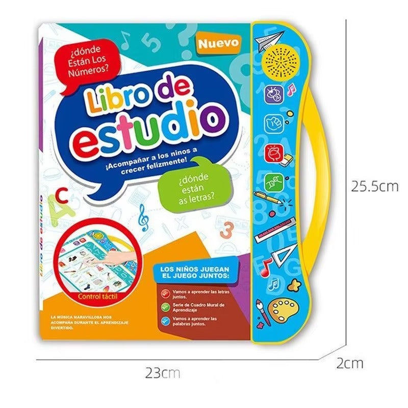 English Learning E-Book for Kids | Interactive Sound Book with Letters Numbers Words & Activities | Educational Talking Book for Toddlers