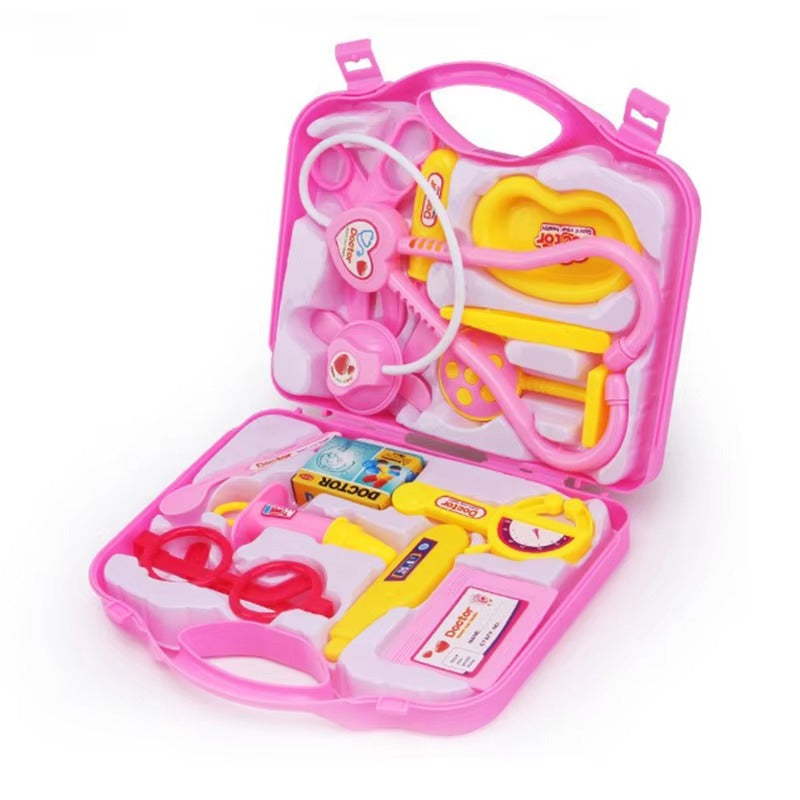 Kids Doctor Playset Toy Box with Stethoscope and Medical Accessories | Pretend Play Medical Kit for Boys and Girls